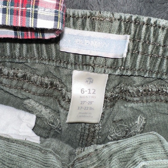 Plaid/corduroy 12mo outift - Picture 3 of 3